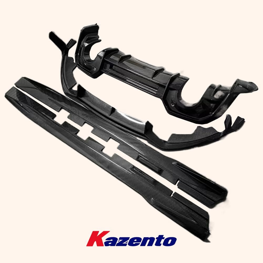 Kazento For Subaru (BRZ Only) 2022+ AD Style Carbon Front Lip Side Skirts Rear Lip 4pcs Kazento Carbon Parts 车身侧板 BRZ22-AERO-AR-CF