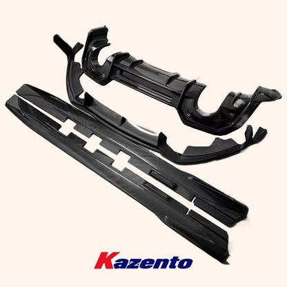 Kazento For Subaru (BRZ Only) 2022+ AD Style Carbon Front Lip Side Skirts Rear Lip 4pcs Kazento Carbon Parts 车身侧板 BRZ22-AERO-AR-CF