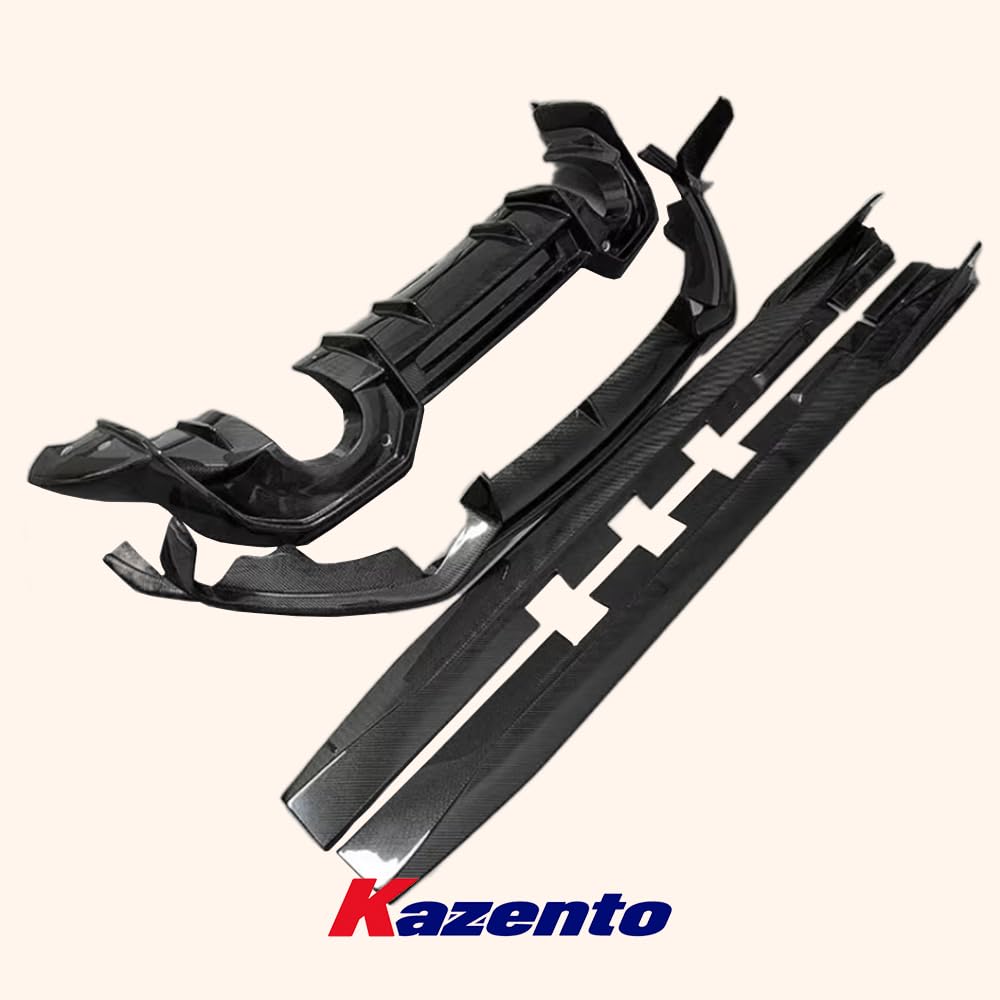 Kazento For Subaru (BRZ Only) 2022+ AD Style Carbon Front Lip Side Skirts Rear Lip 4pcs Kazento Carbon Parts 车身侧板 BRZ22-AERO-AR-CF