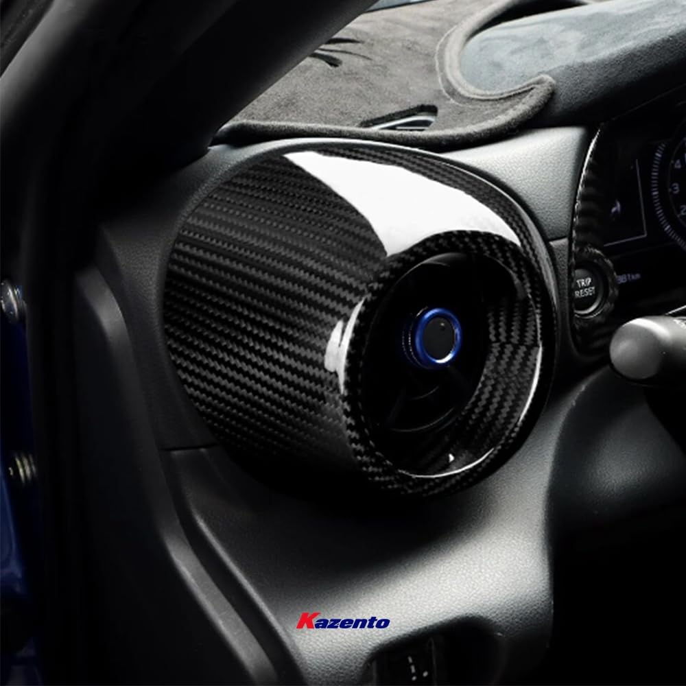 Kazento For SUBARU BRZ ZD8 GR86 2022+ Dry Carbon Fiber Air Condition Dashboard Cover Kazento Carbon Parts 车身侧板 BRZ23-AIRCON-DCY