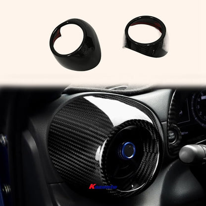 Kazento For SUBARU BRZ ZD8 GR86 2022+ Dry Carbon Fiber Air Condition Dashboard Cover Kazento Carbon Parts 车身侧板 BRZ23-AIRCON-DCY