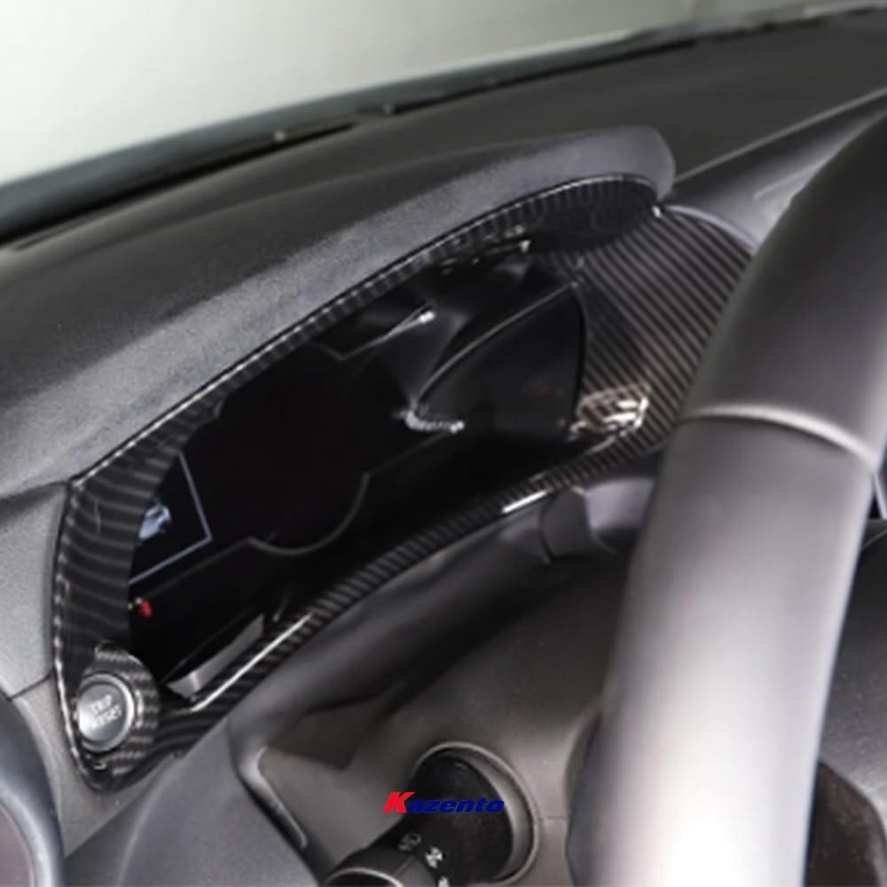 Kazento For SUBARU BRZ ZD8 GR86 2022+ Dry Carbon Fiber Dashboard Tachometer Trim Cover Kazento Carbon Parts 车身侧板 BRZ23-POD-DCF