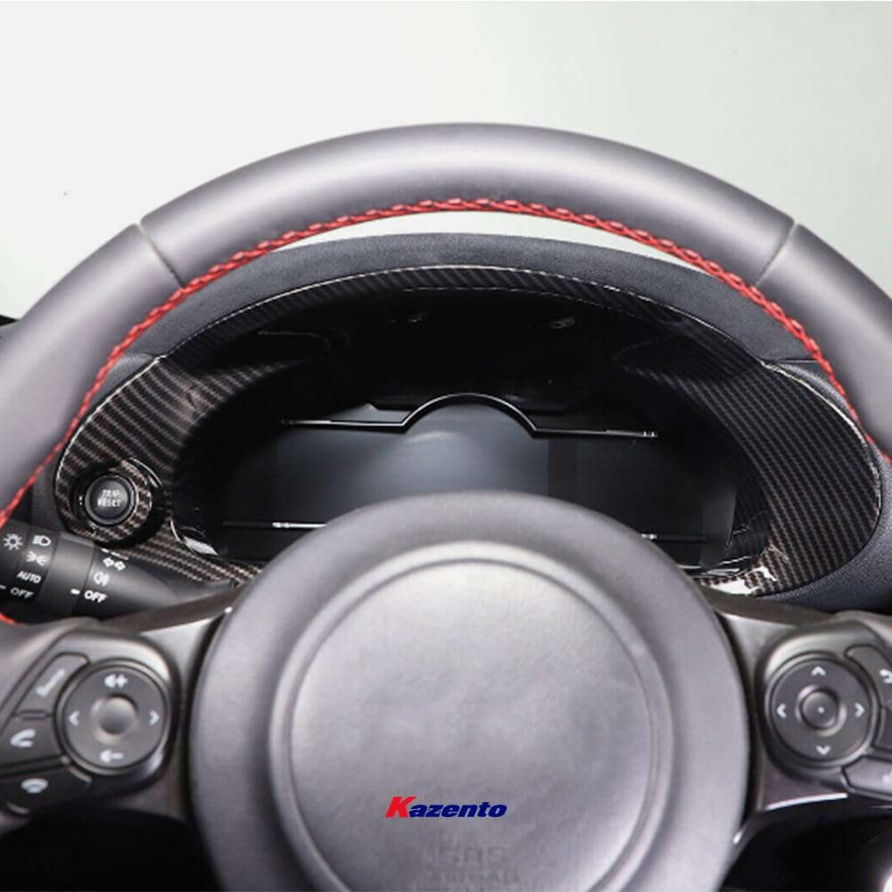 Kazento For SUBARU BRZ ZD8 GR86 2022+ Dry Carbon Fiber Dashboard Tachometer Trim Cover Kazento Carbon Parts 车身侧板 BRZ23-POD-DCF