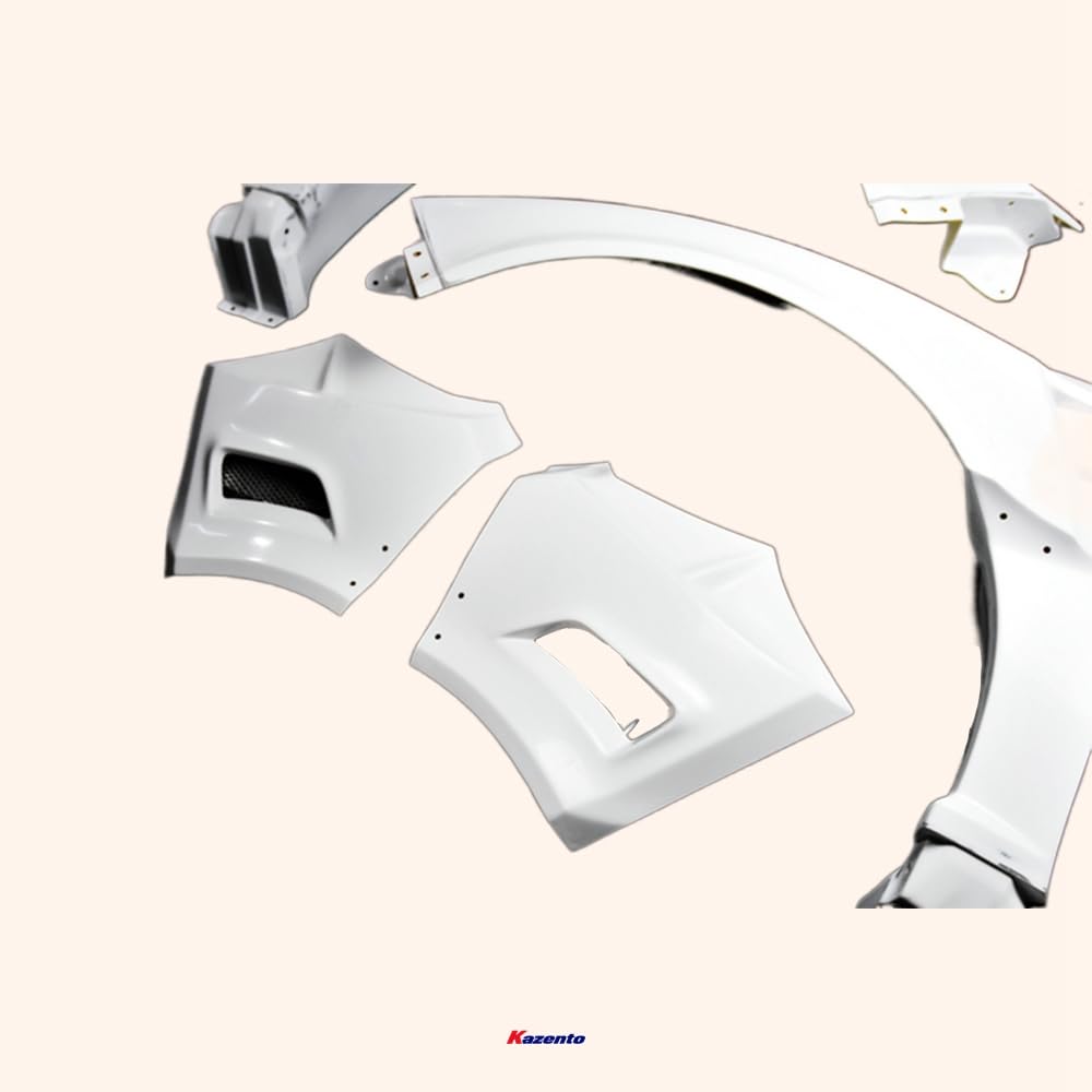 Kazento For Subaru Grb Gvb Vrs Style Wide Body Version Front Fender Set (4 Pcs) Fiber Glass Kazento Carbon Parts 车身侧板 GRB-FF-VA-FRP