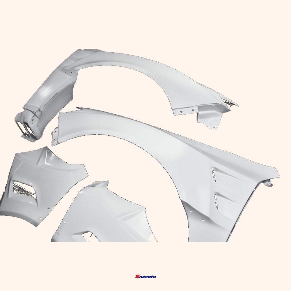 Kazento For Subaru Grb Gvb Vrs Style Wide Body Version Front Fender Set (4 Pcs) Fiber Glass Kazento Carbon Parts 车身侧板 GRB-FF-VA-FRP