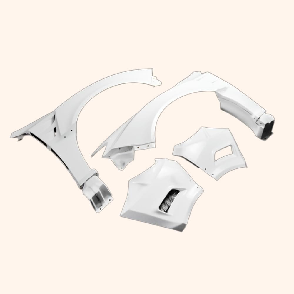 Kazento For Subaru Grb Gvb Vrs Style Wide Body Version Front Fender Set (4 Pcs) Fiber Glass Kazento Carbon Parts 车身侧板 GRB-FF-VA-FRP