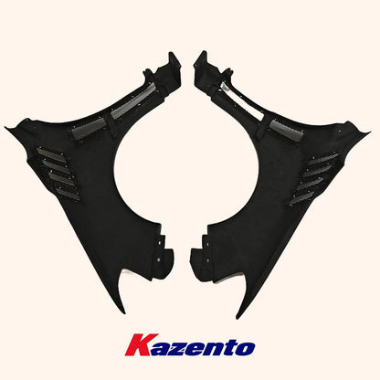 Kazento For Subaru Impreza 14-18 WRX VAB VAF STI DAM Style Fiber Glass Front Over Fender +8mm Kazento Carbon Parts 车身侧板 VAB-FF-DAM-FRP