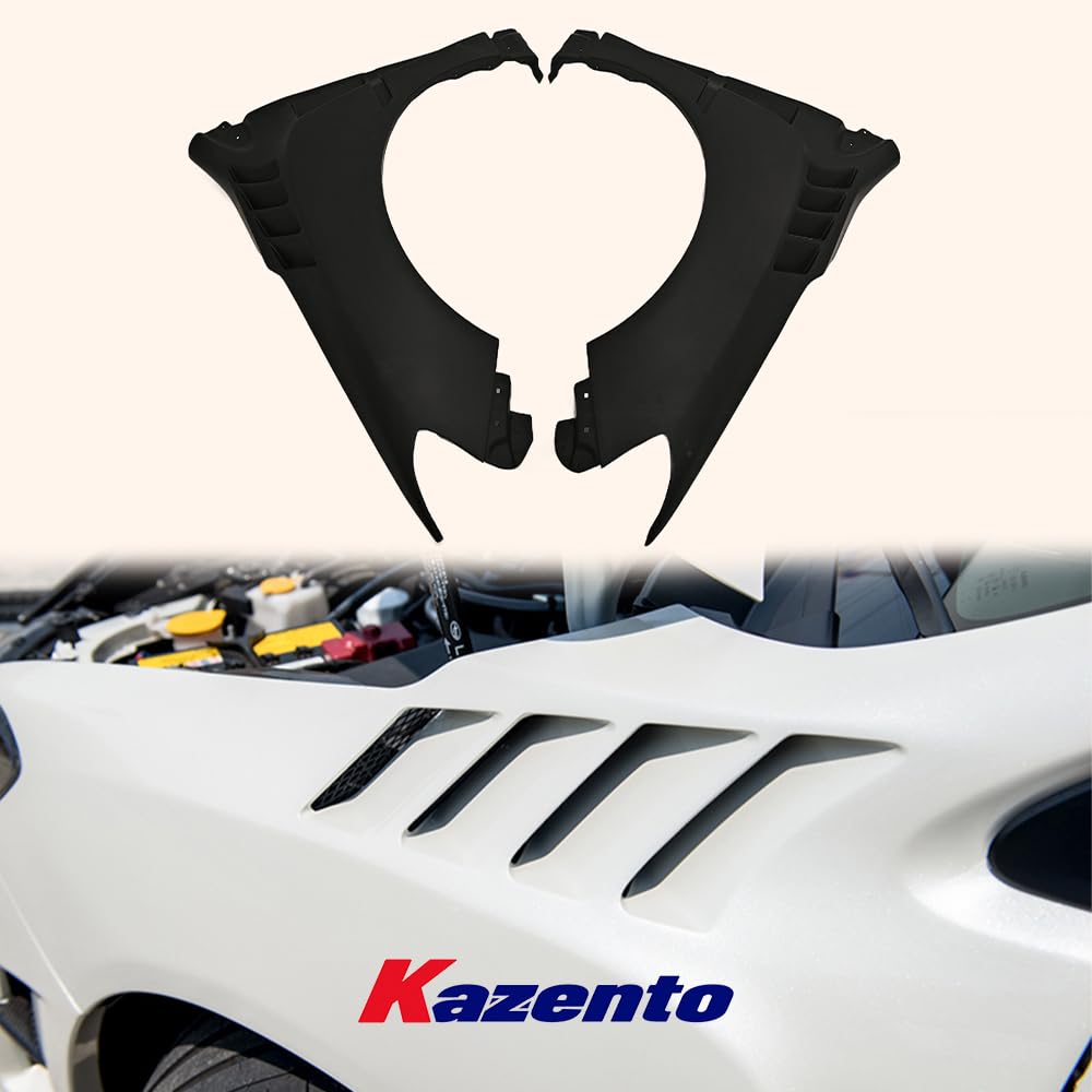 Kazento For Subaru Impreza 14-18 WRX VAB VAF STI DAM Style Fiber Glass Front Over Fender +8mm Kazento Carbon Parts 车身侧板 VAB-FF-DAM-FRP