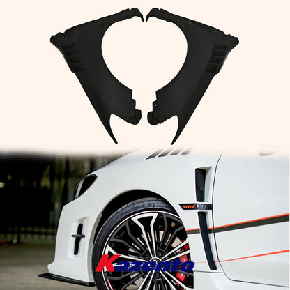 Kazento For Subaru Impreza 14-18 WRX VAB VAF STI DAM Style Fiber Glass Front Over Fender +8mm