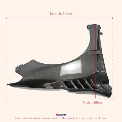 Kazento For Subaru Impreza 14-18 WRX VAB VAF STI DAM Style Honeycomb Carbon Front Over Fender +8mm Kazento Carbon Parts 车身侧板 VAB-FF-DAM-HCF