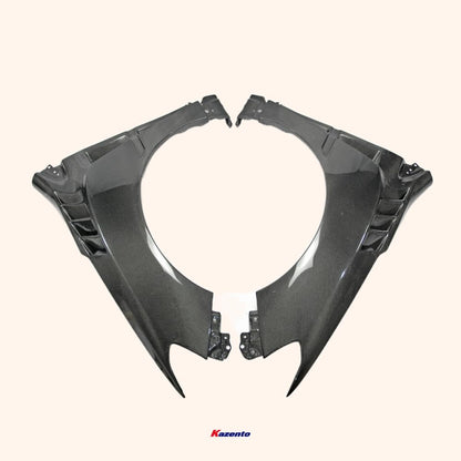 Kazento For Subaru Impreza 14-18 WRX VAB VAF STI DAM Style Honeycomb Carbon Front Over Fender +8mm Kazento Carbon Parts 车身侧板 VAB-FF-DAM-HCF