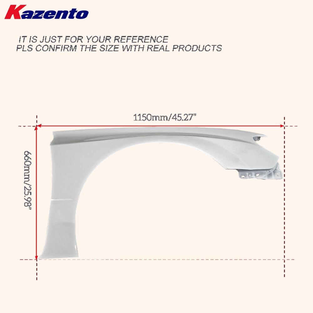 Kazento For Subaru Impreza 9 Gen Gdb F Vtxc Style Wide Front Fender Fiber Glass Kazento Carbon Parts 车身侧板 GDB-FF-VTXC-FRP