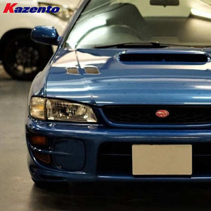 Kazento For Subaru Impreza GC8 GF Sedan WRX STI 1998-00 Carbon Fog Light Cover Panel Kazento Carbon Parts 车身侧板 GC-FOG-CF