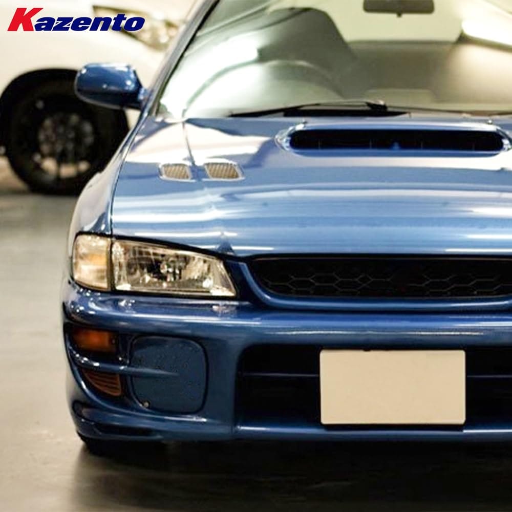 Kazento For Subaru Impreza GC8 GF Sedan WRX STI 1998-00 Fiberglass Fog Light Cover Panel Kazento Carbon Parts 车身侧板 GC-FOG-FRP