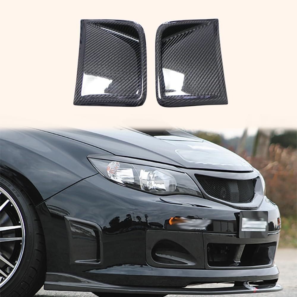 Kazento For Subaru Impreza Grb Wrx 10 Hatch Oem Front Bumper Side Vents Carbon Fiber