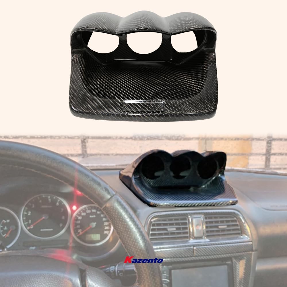 Kazento For Subaru Impreza WRX 9th 2002-07 GD Triple Gauge Pod 60mm Dashboard Carbon
Fiber Cover Kazento Carbon Parts 车身侧板 GDA-POD-STI-CF