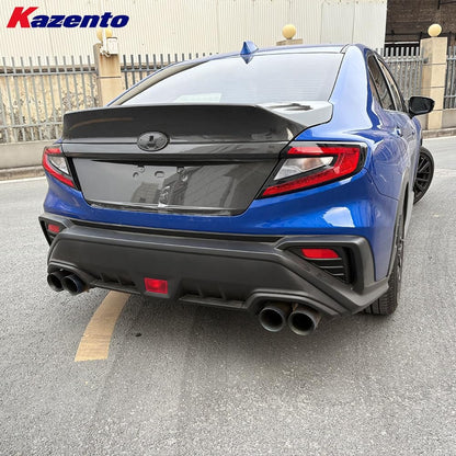 Kazento For Subaru Impreza WRX STI 2023+ VB VBH Carbon Rear Trunk Boot Ducktail Style Kazento Carbon Parts 车身侧板 WRX23-TRUNK-HT-CF