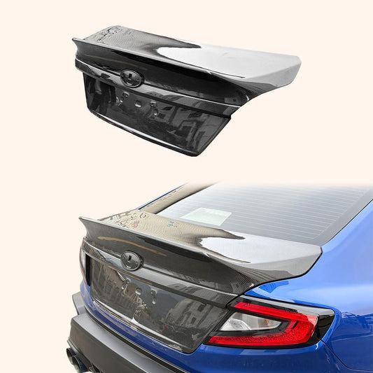 Kazento For Subaru Impreza WRX STI 2023+ VB VBH Carbon Rear Trunk Boot Ducktail Style Kazento Carbon Parts 车身侧板 WRX23-TRUNK-HT-CF