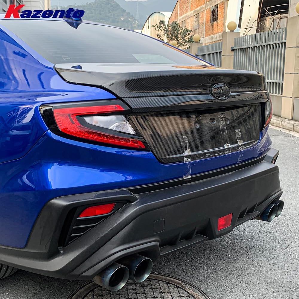 Kazento For Subaru Impreza WRX STI 2023+ VB VBH Carbon Rear Trunk OE Style with Garnish Kazento Carbon Parts 车身侧板 WRX23-TRUNK-OE-CF