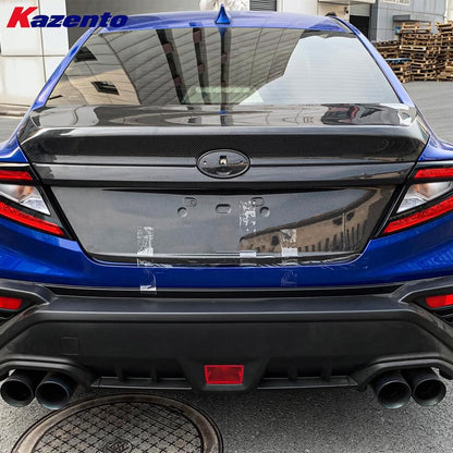 Kazento For Subaru Impreza WRX STI 2023+ VB VBH Carbon Rear Trunk OE Style with Garnish