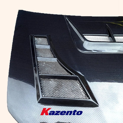 Kazento For SUBARU WRX STI 2006 2007 KZ Style Carbon Fiber Vented Cooling Hood Bonnet