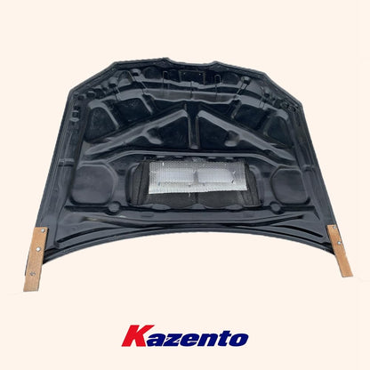 Kazento For SUBARU WRX STI 2006 2007 KZ Style Carbon Fiber Vented Cooling Hood Bonnet
