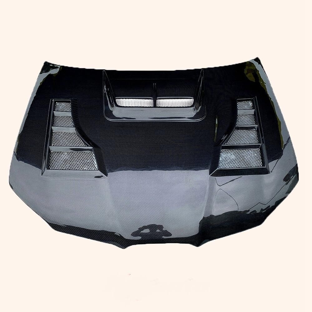 Kazento For SUBARU WRX STI 2006 2007 KZ Style Carbon Fiber Vented Cooling Hood Bonnet