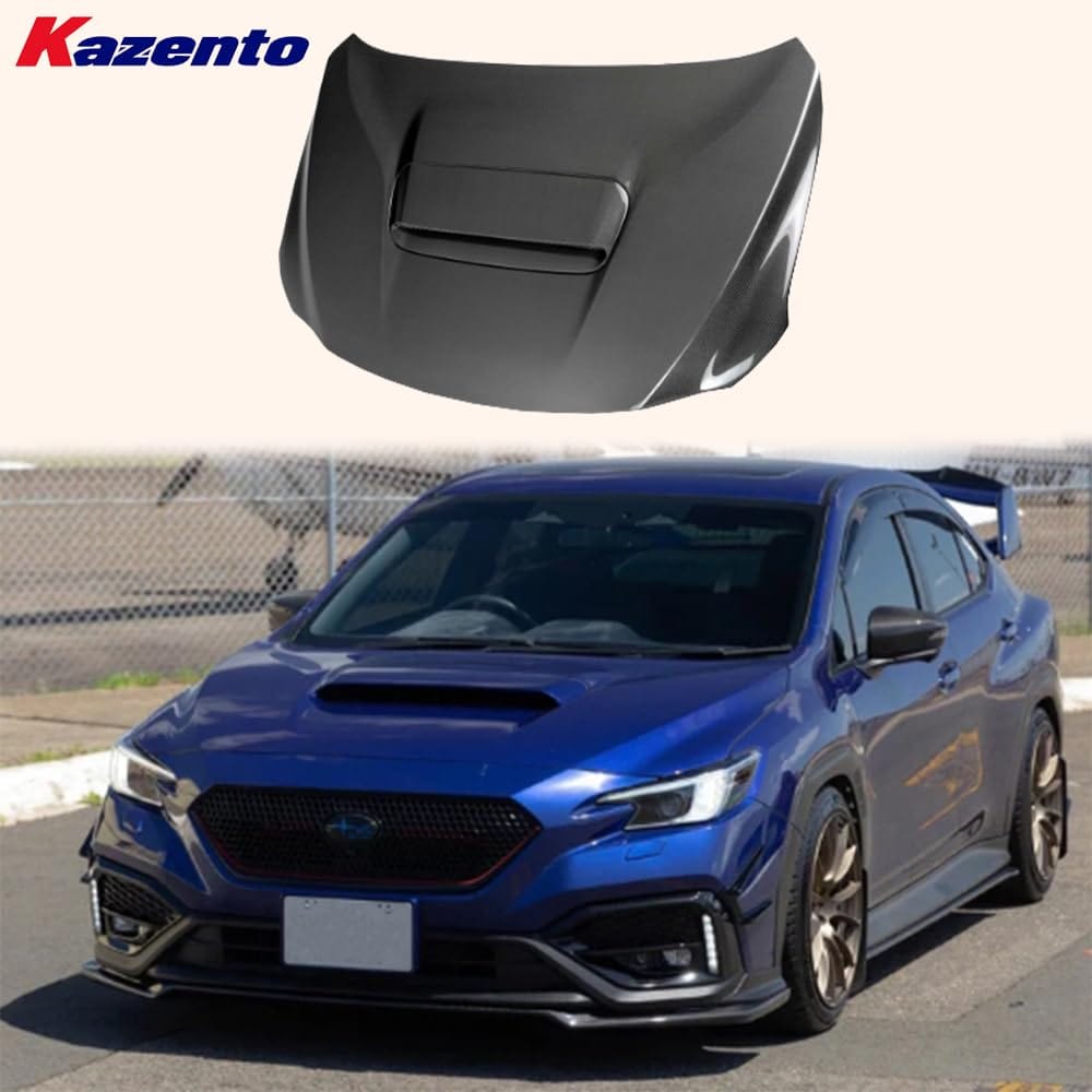 Kazento For Subaru WRX STI S4 VB 2021-24 Carbon Fiber OE Style Front Hood Bonnet Kazento Carbon Parts 车身侧板 VB-HOOD-OE-CF
