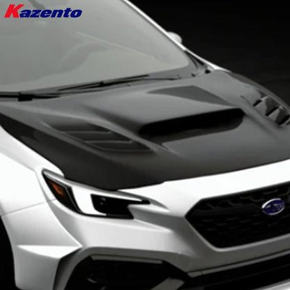 Kazento For Subaru WRX STI S4 VB 2021-24 Carbon Fiber Vented Cooling Front Hood Bonnet Kazento Carbon Parts 车身侧板 VB-HOOD-KZ-CF