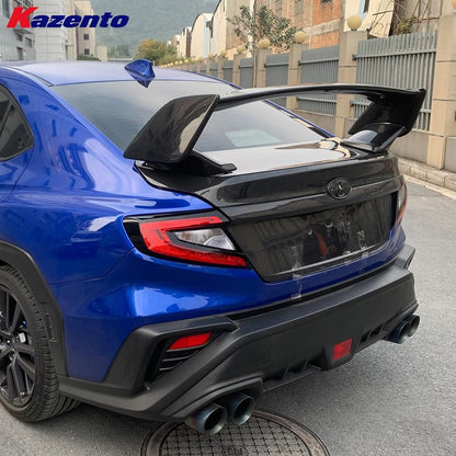 Kazento For Subaru WRX STI S4 VB 2021-24 Carbon Rear Trunk GT Spoiler Wing Kazento Carbon Parts 车身侧板