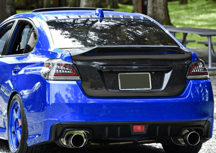 Kazento For Subaru WRX STI VA Sedan 2015-21 HT Style Ducktail Carbon Rear Trunk Boot Lid