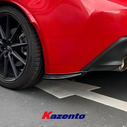 Kazento For Toyota 2022-2023 GR86 BRZ ZD8 TM Style Carbon Fiber Rear Bumper Spat Lip 2pc Kazento Carbon Parts 车身侧板 GR86-SPAT-TM-CF