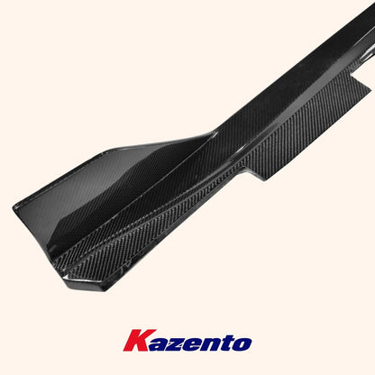 Kazento For Toyota 2022-2023 GR86 BRZ ZD8 TM Style Carbon Fiber Side Skirts Add On Pair Kazento Carbon Parts 车身侧板 GR86-SS-TM-CF
