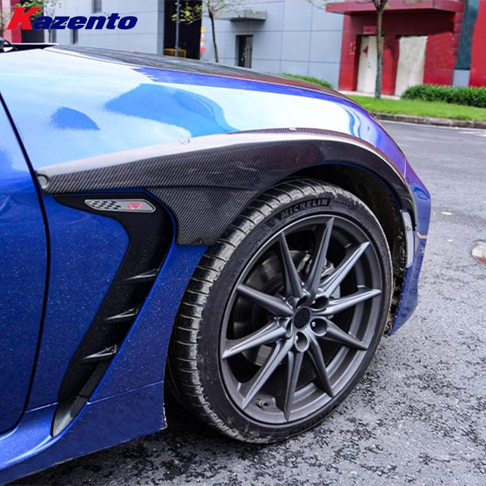 Kazento For Toyota 2022-2023 GR86 BRZ ZD8 V1 Style Carbon Fiber Front Fender Flare Arch Kazento Carbon Parts 车身侧板 Carbon Fiber GR86-FARCH-V-CF