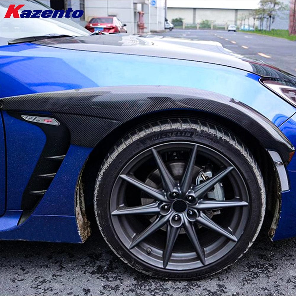Kazento For Toyota 2022-2023 GR86 BRZ ZD8 V1 Style Carbon Fiber Front Fender Flare Arch Kazento Carbon Parts 车身侧板 Carbon Fiber GR86-FARCH-V-CF