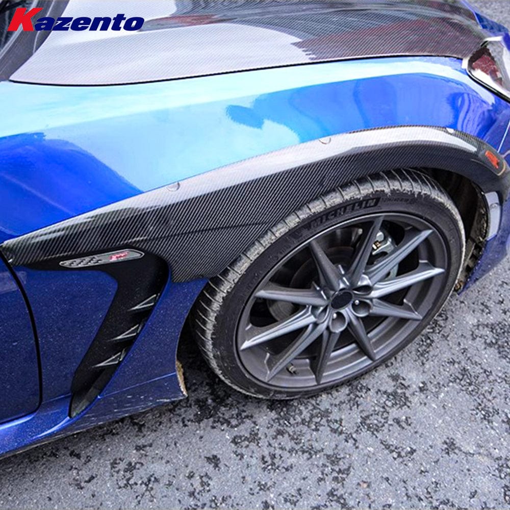 Kazento For Toyota 2022-2023 GR86 BRZ ZD8 V1 Style Carbon Fiber Front Fender Flare Arch Kazento Carbon Parts 车身侧板 Carbon Fiber GR86-FARCH-V-CF