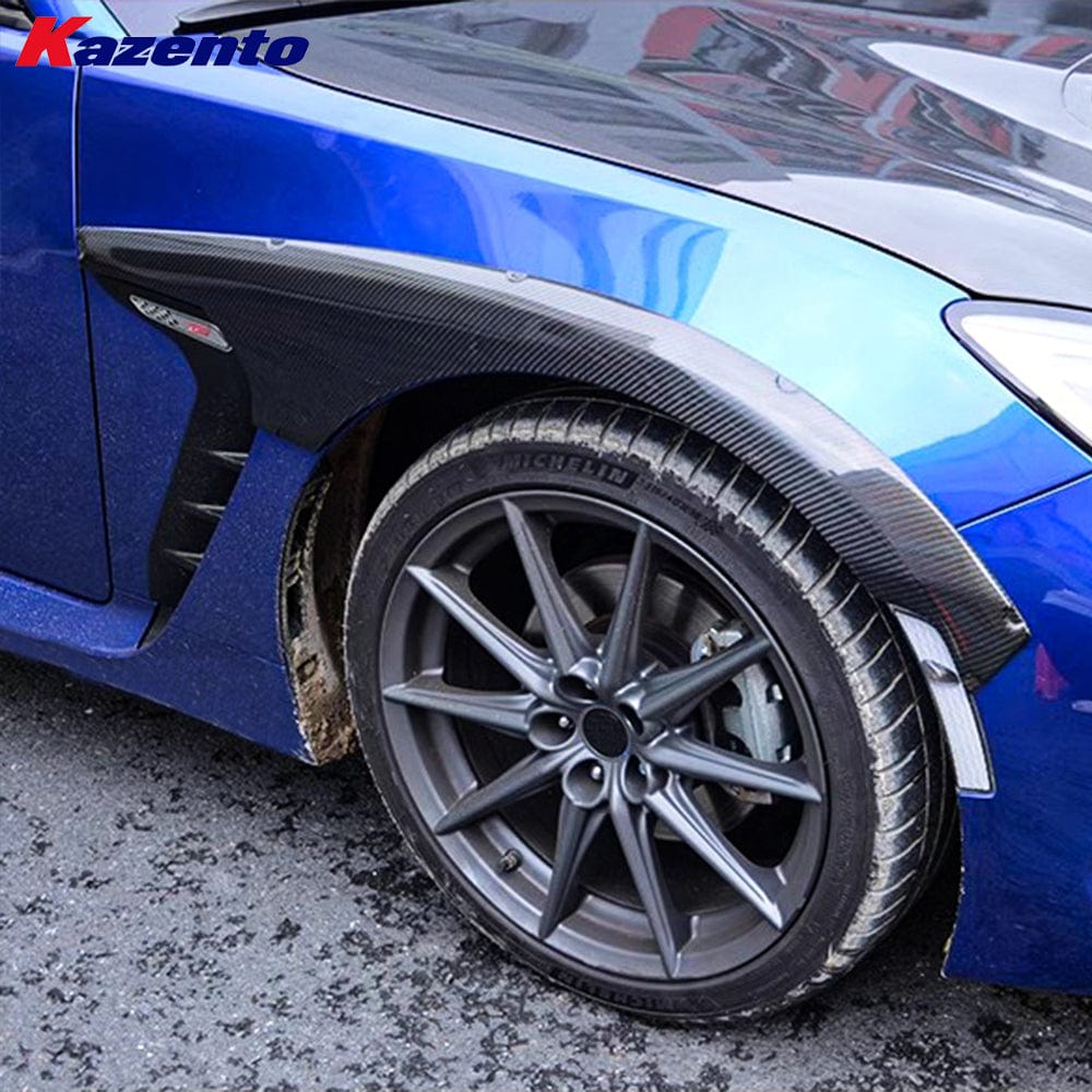 Kazento For Toyota 2022-2023 GR86 BRZ ZD8 V1 Style Carbon Fiber Front Fender Flare Arch Kazento Carbon Parts 车身侧板 Carbon Fiber GR86-FARCH-V-CF