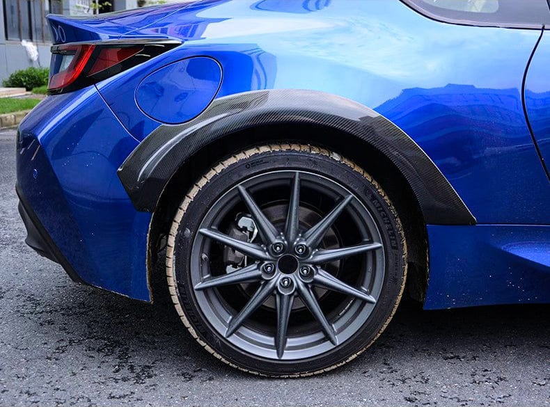 Kazento For Toyota 2022-2023 GR86 BRZ ZD8 V1 Style Carbon Fiber Rear Fender Flare Arch Kazento Carbon Parts 车身侧板 Carbon Fiber GR86-RARCH-V-CF