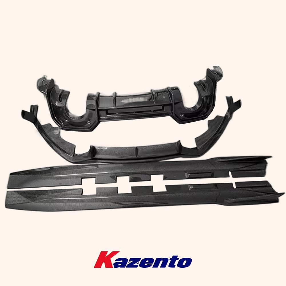 Kazento For Toyota (GR86 Only) 2022+ AD Style Carbon Front Lip Side Skirts Rear Lip 4pcs Kazento Carbon Parts 车身侧板 GR86-AERO-AR-CF