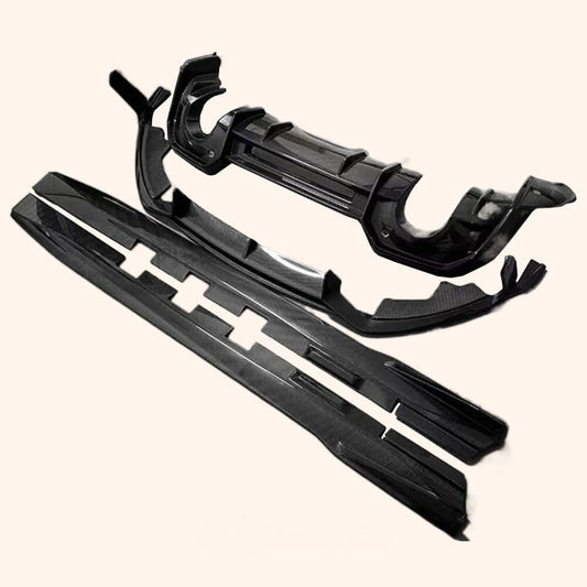 Kazento For Toyota (GR86 Only) 2022+ AD Style Carbon Front Lip Side Skirts Rear Lip 4pcs Kazento Carbon Parts 车身侧板 GR86-AERO-AR-CF
