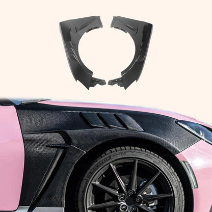 Kazento For Toyota GR86 ZN8 ZD8 2021-24 Coupe Carbon KZB Front Side Vented Fender Pair Kazento Carbon Parts 车身侧板 GR86-FF-KZB-CF