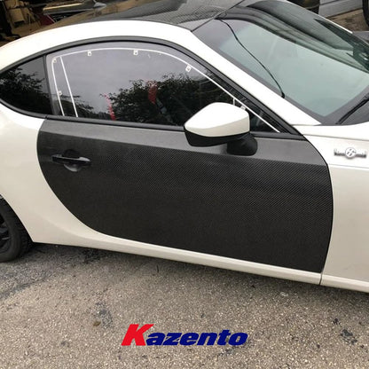Kazento For Toyota GT86 FT86 BRZ 2012-2021 Carbon Fiber Side Out Door Panel Pair Kazento Carbon Parts 车身侧板 GT86-OUTDR-2CF