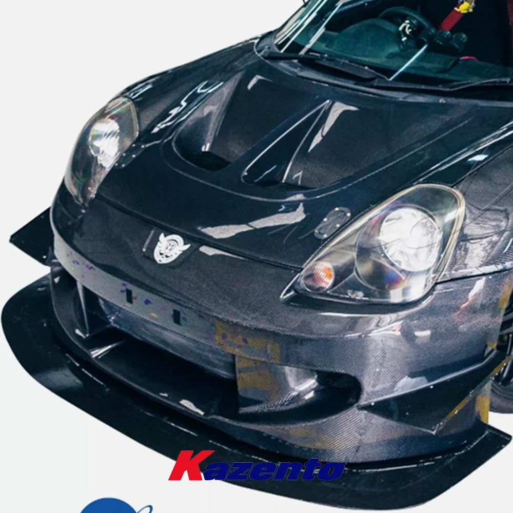 Kazento For Toyota MR2 MRS 2000-05 Carbon Fiber SPY Style Front Bumper Bar Replacement Kazento Carbon Parts 车身侧板 MR2-FB-SPY-CF