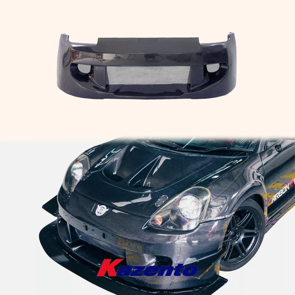 Kazento For Toyota MR2 MRS 2000-05 Carbon Fiber SPY Style Front Bumper Bar Replacement Kazento Carbon Parts 车身侧板 MR2-FB-SPY-CF