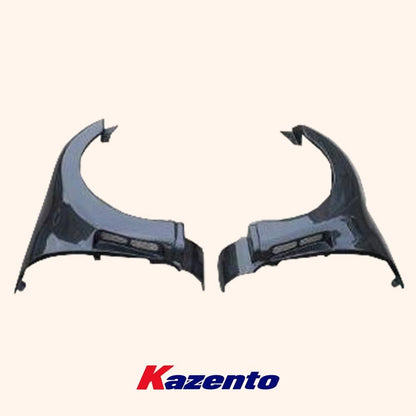 Kazento For Toyota MR2 MRS 2000-05 Carbon Fiber SPY Style Front Bumper Hood Fender Pair Kazento Carbon Parts 车身侧板 MR2-FF-SPY-CF