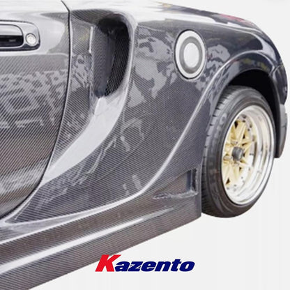 Kazento For Toyota MR2 MRS 2000-05 SPY Style Carbon Fiber Rear Wider Fenders  Pair Kazento Carbon Parts 车身侧板 MR2-RF-SPY-CF