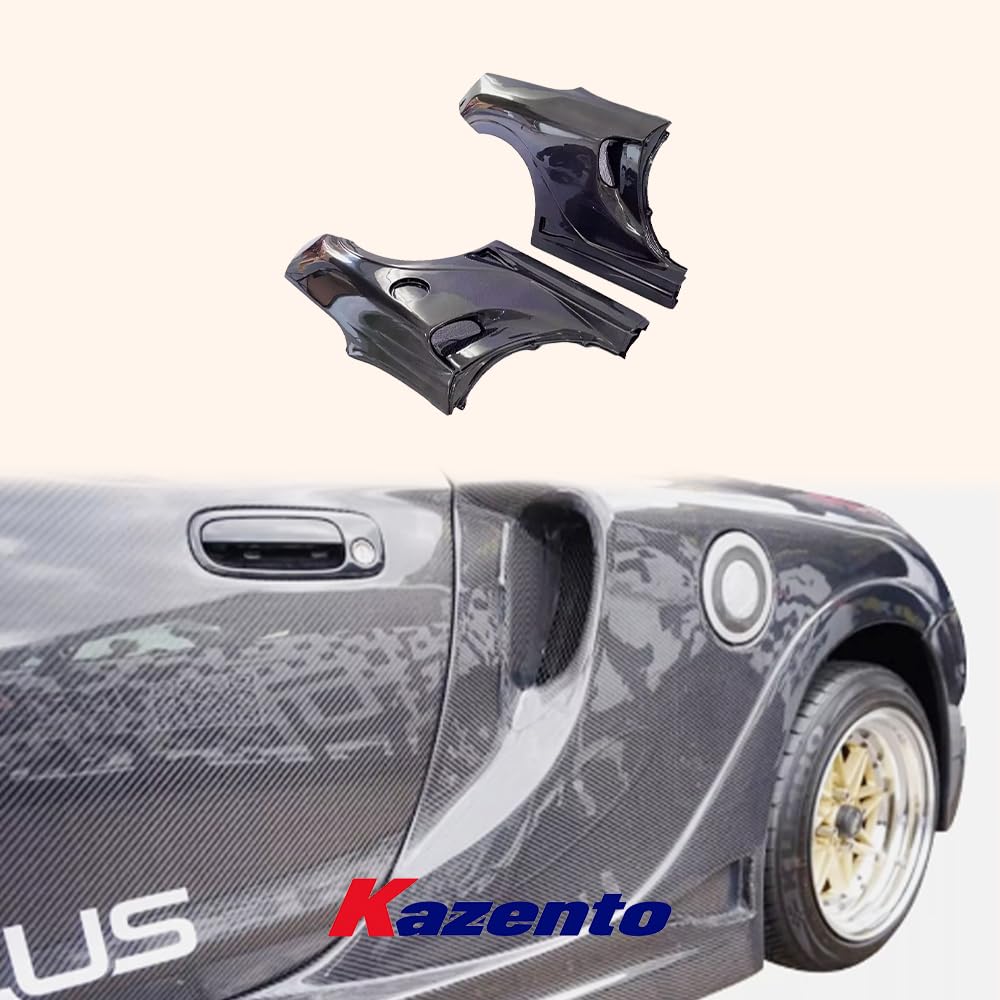 Kazento For Toyota MR2 MRS 2000-05 SPY Style Carbon Fiber Rear Wider Fenders  Pair