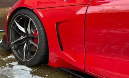 Kazento For TOYOTA Supra A90 2019-2022 Carbon Fiber KB Side Door Panel Trim Spoiler Kazento Carbon Parts 车身侧板 A90-FF-KB-CF