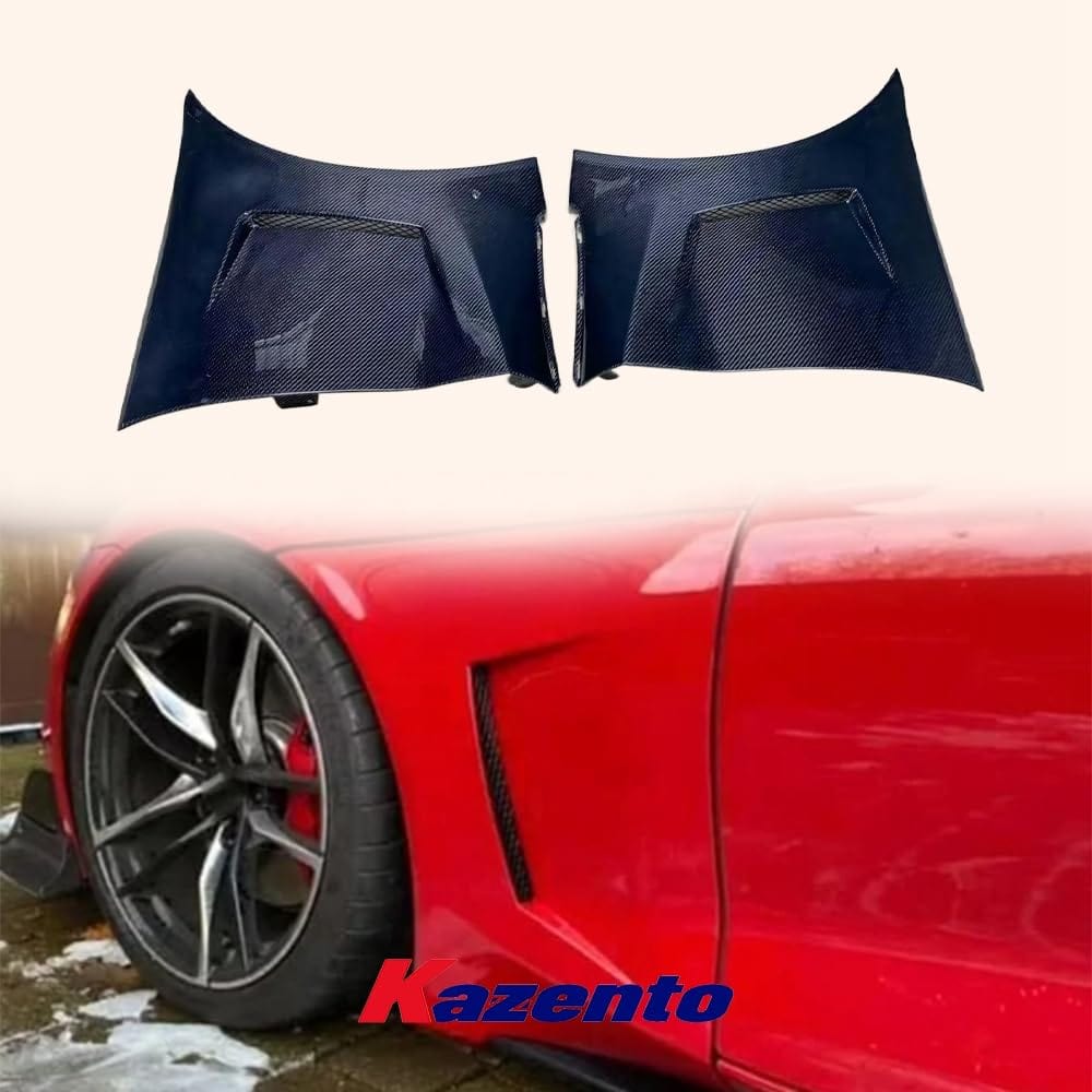 Kazento For TOYOTA Supra A90 2019-2022 Carbon Fiber KB Side Door Panel Trim Spoiler Kazento Carbon Parts 车身侧板 A90-FF-KB-CF