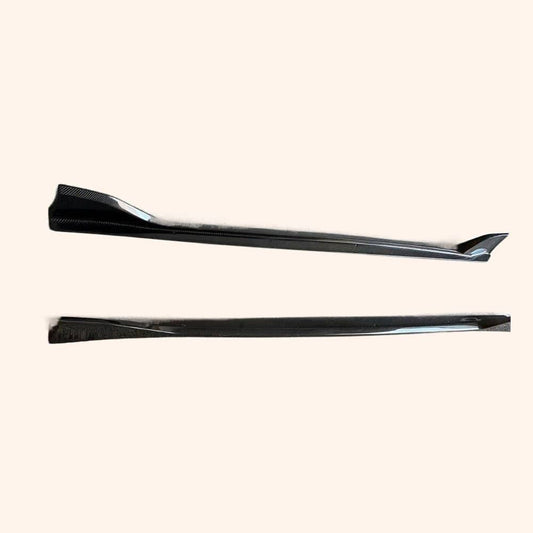 Kazento For TOYOTA Supra A90 2019-2022 Carbon Fiber KZ Style Door Side Skirts Aero Kits Kazento Carbon Parts 车身侧板 A90-SS-AIM-CF